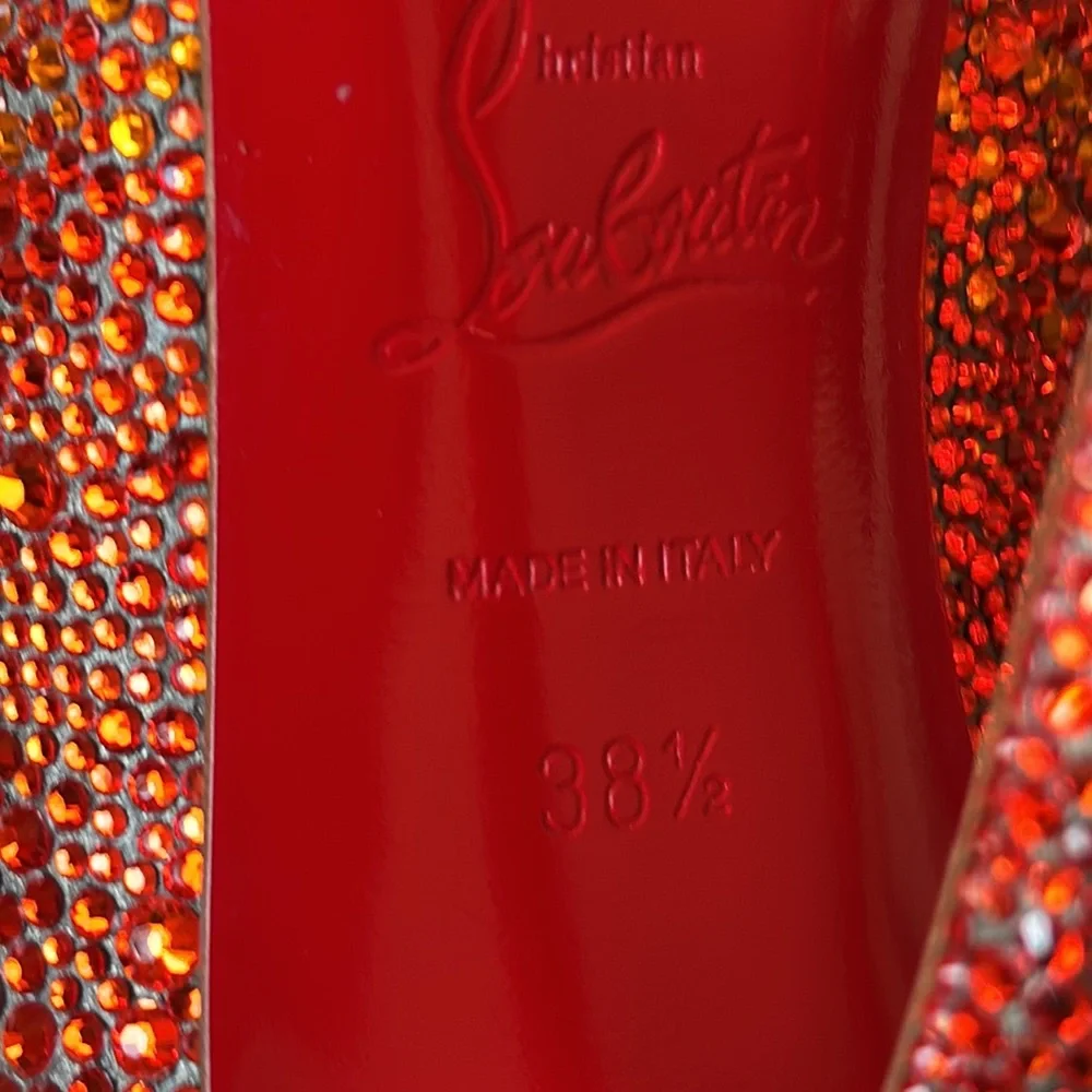 Christian Louboutinin pigalle follies STRASS crystal degrade ombré stiletto 38.5